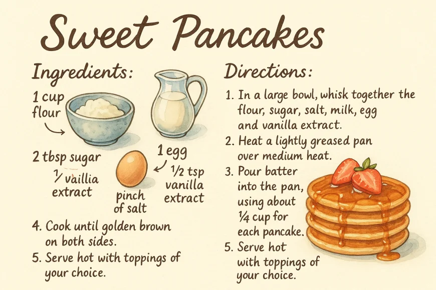 Recipes and Menus with Text on Images